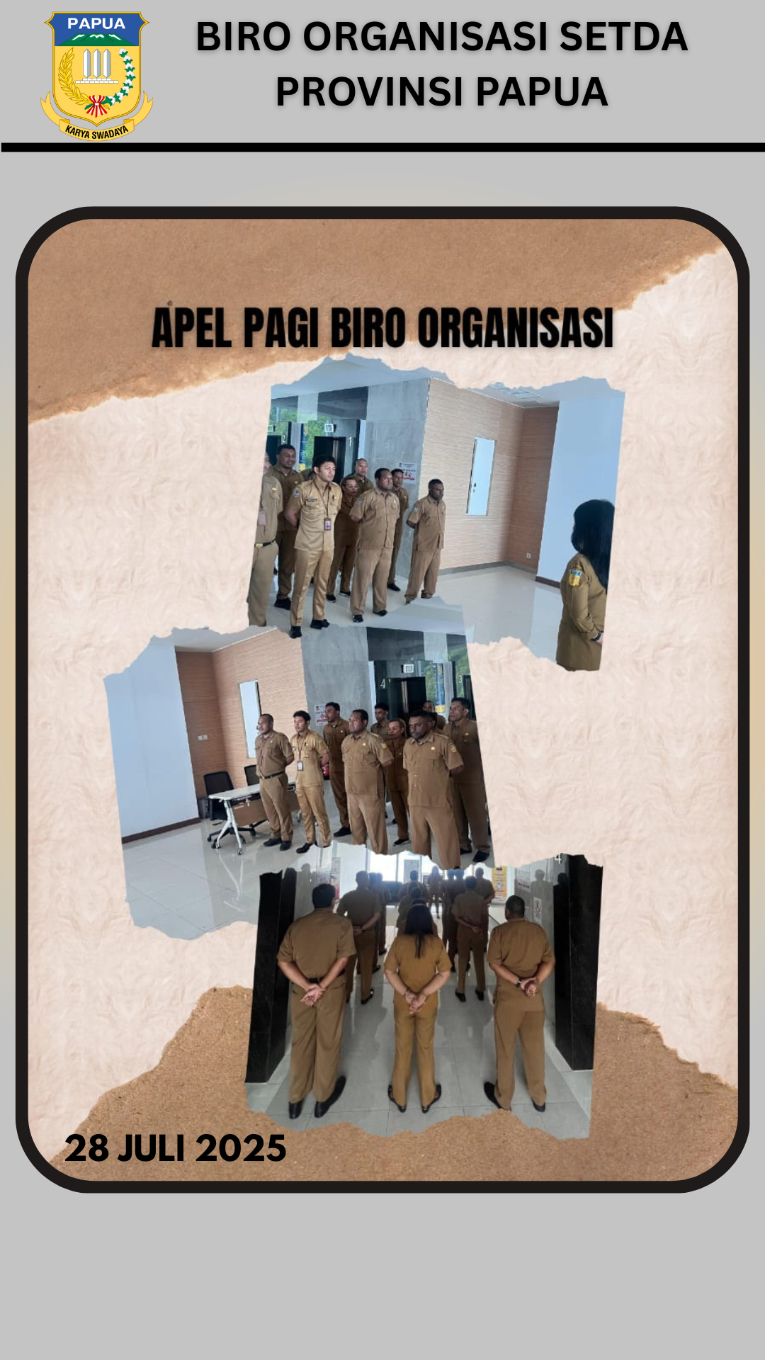 Apel Pagi Biro Organisasi